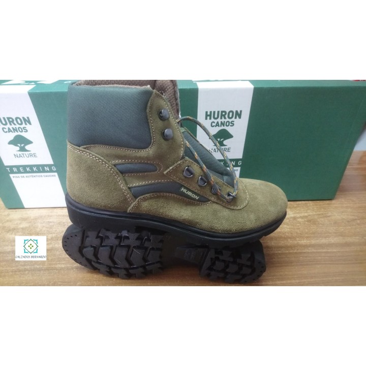 Huron bota de trekking verde
