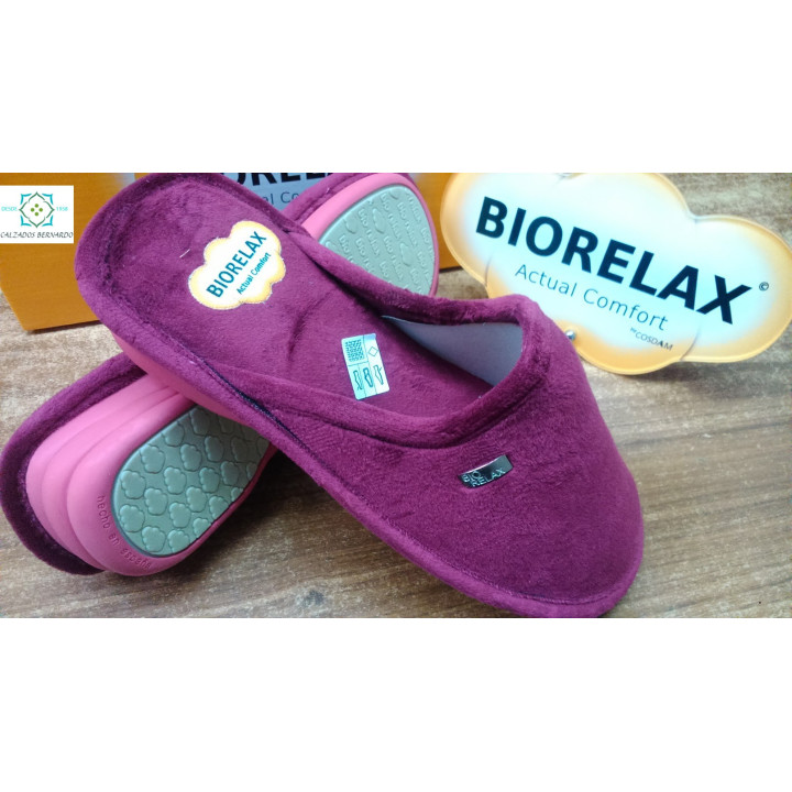 Zapatilla biorelax marino,beig,salmon o Fuxia 1867 cuña
