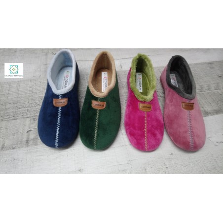 Zapatilla suapel plana en color marino,fuxia,salmon,verde