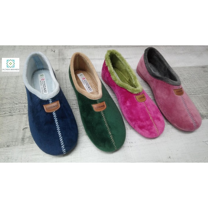 Zapatilla suapel plana en color marino,fuxia,salmon,verde