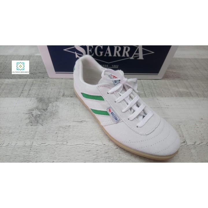 Deportivo segarra blamco piel serraje
