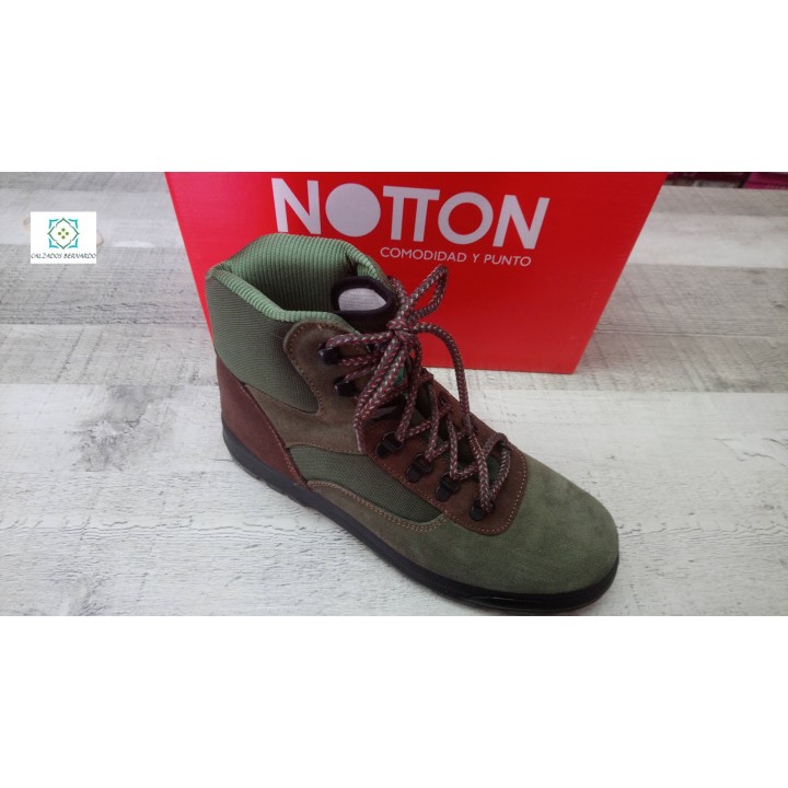 Bota trekking cazador notton verde