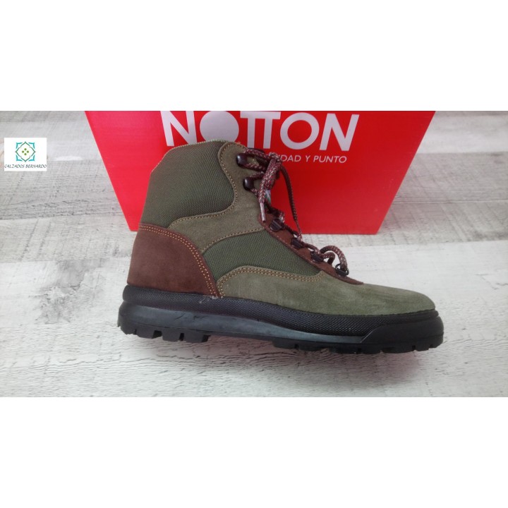 Bota trekking cazador notton verde