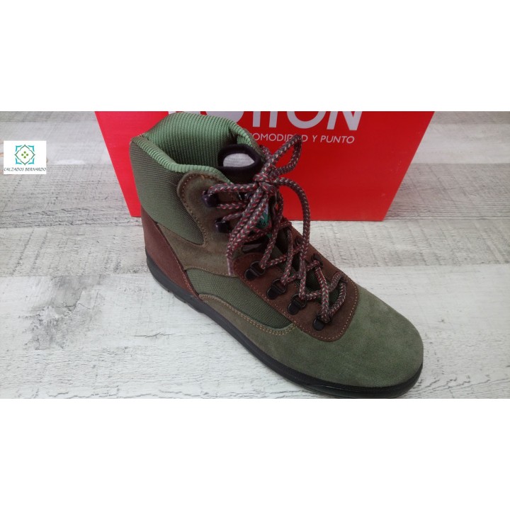 Bota trekking cazador notton verde