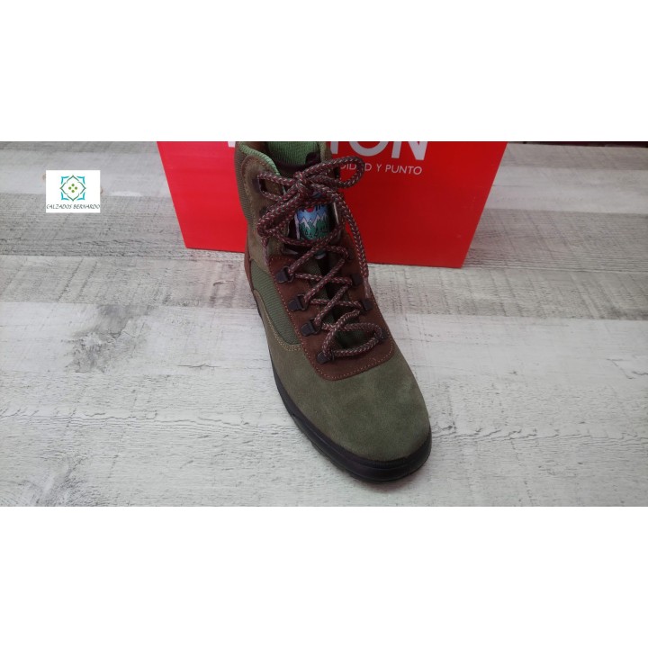 Bota trekking cazador notton verde
