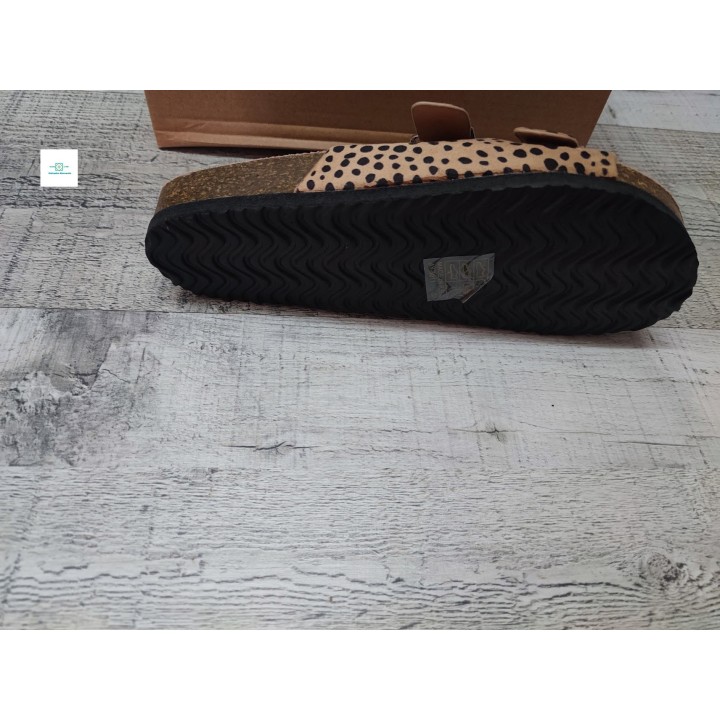 Chancla bio dos hebillas leopard tallas 36 al 41