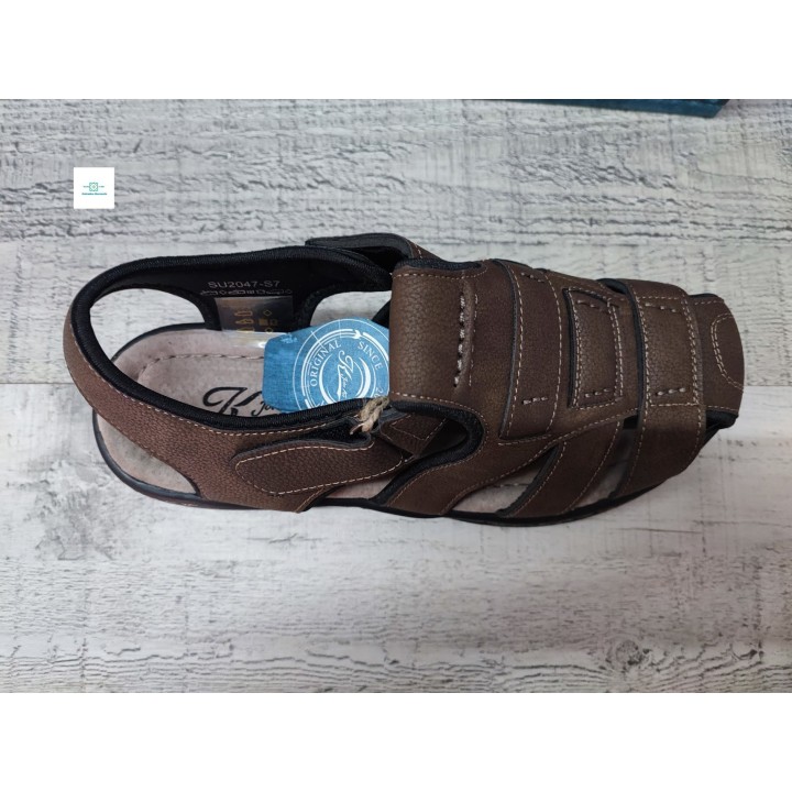 Sandalia marrón piso goma tallas 40 al 45