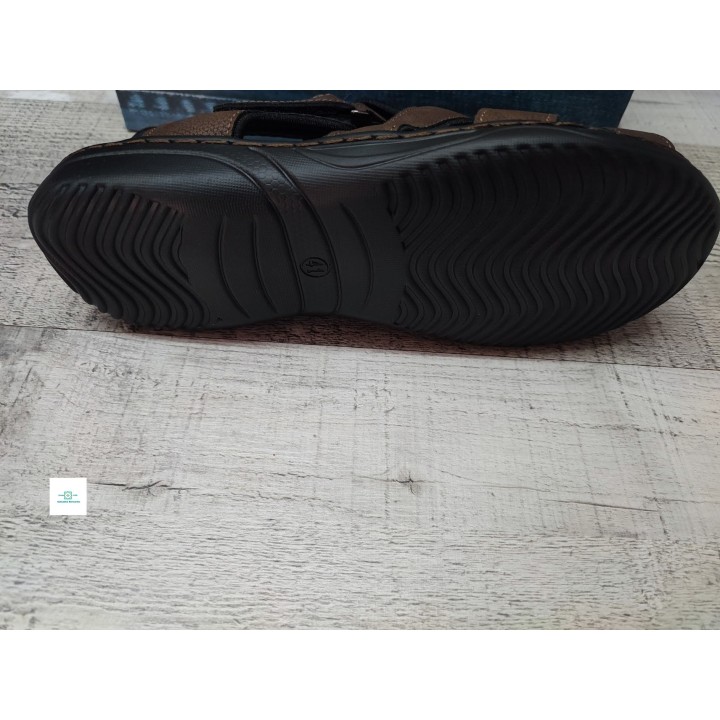 Sandalia marrón piso goma tallas 40 al 45