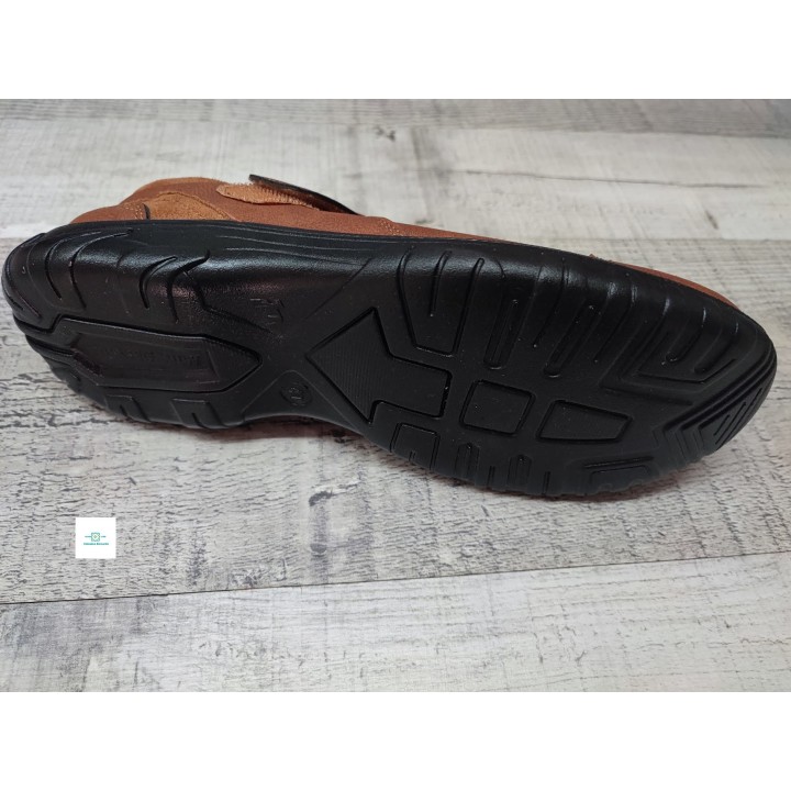 Sandalia camel piso goma tallas 40 al 45