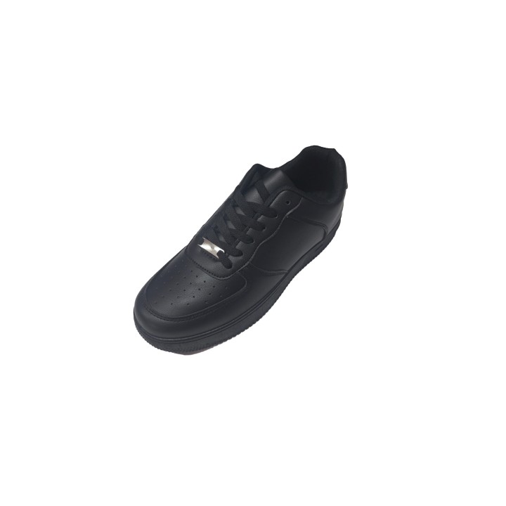 Deportivo negro unisex con sola de goma antiescorregadiza | Tallas 36 a 45 | Calzados Bernardo