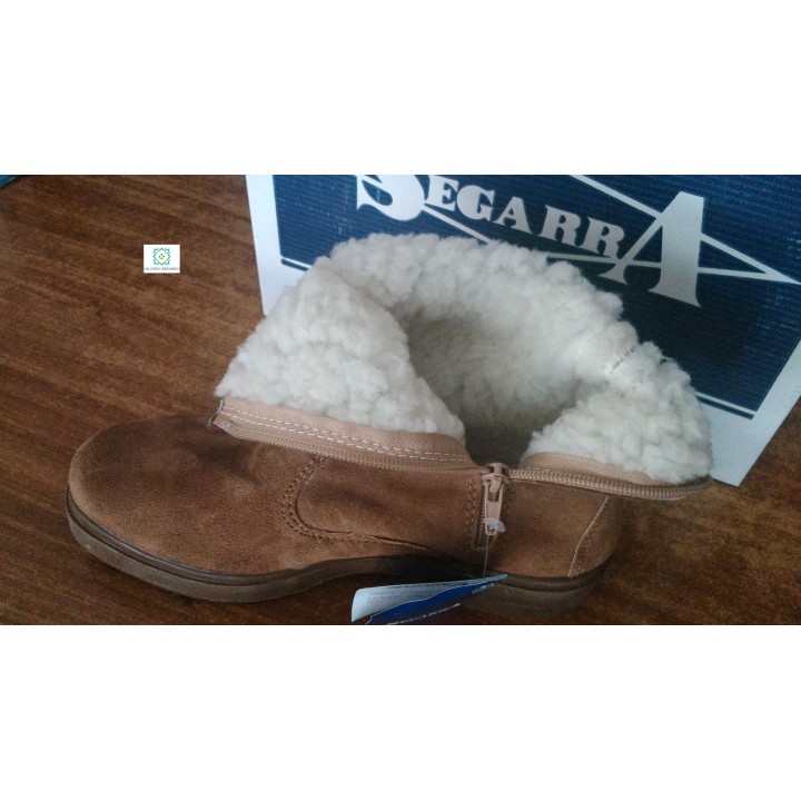 Bota segarra piel serraje cremallera