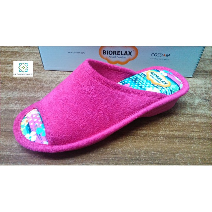 Biorelax calcanhar fuxia cunha e dedo aberto